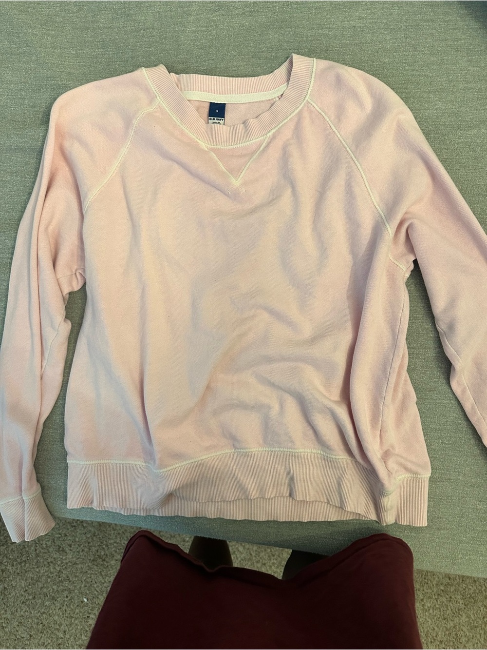 Women’s Light Pink Crewneck Sweatshirt old navy size s